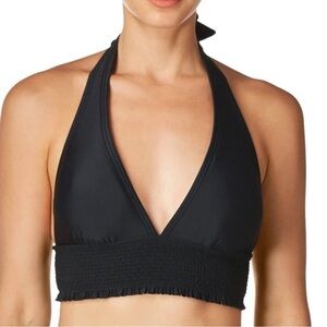 Tommy Hilfiger Women’s Smocked Halter Bikini Top‎ Size XS NWT